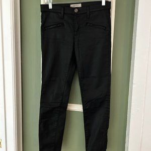 Current/Elliott Waxed Black Jeans